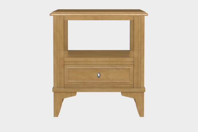 双层上隔板边几