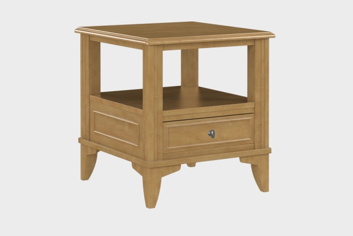 双层上隔板边几