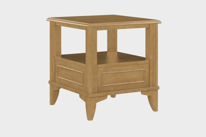 双层上隔板边几