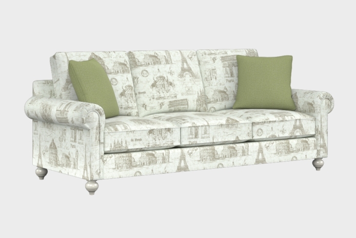 溪音款三人沙发