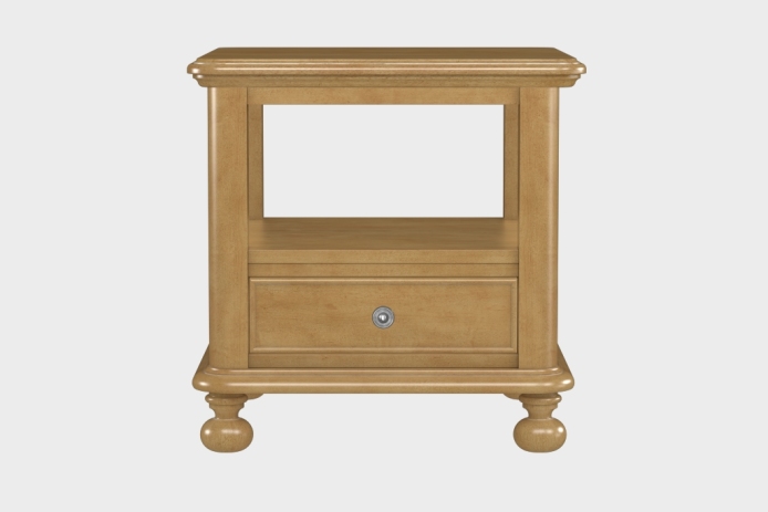 双层上隔板边几