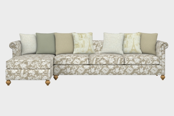 布艺-左三人+右贵妃