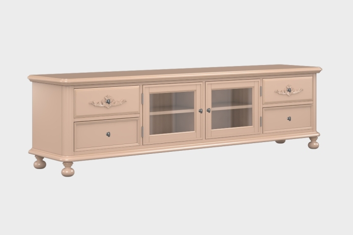 四抽双开门电视柜