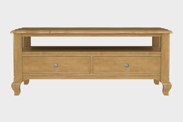 双抽上隔板茶几