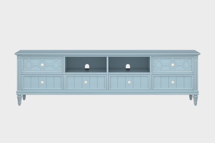 六抽双隔板电视柜