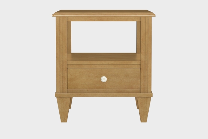 双层上隔板边几