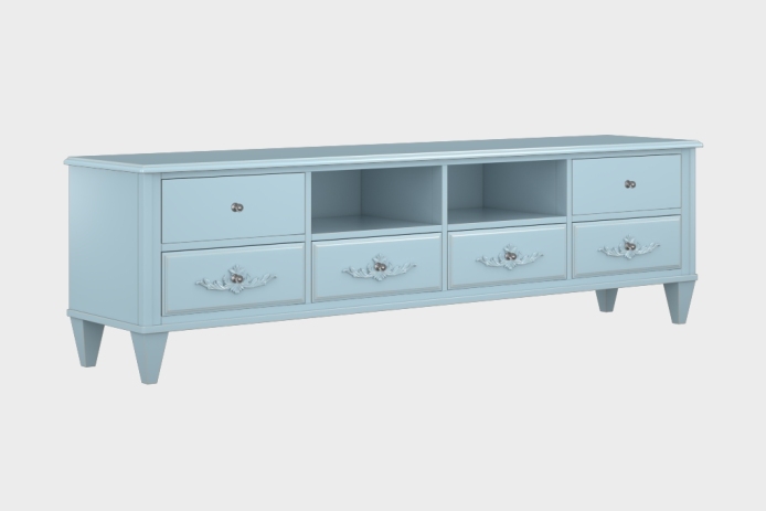 六抽双隔板电视柜