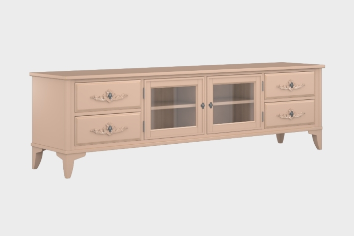 四抽双开门电视柜