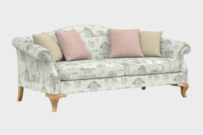 羽翼款三人沙发