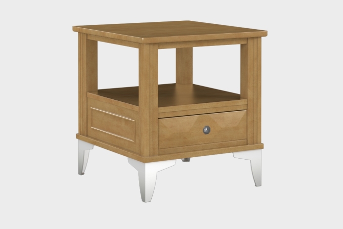 双层上隔板边几