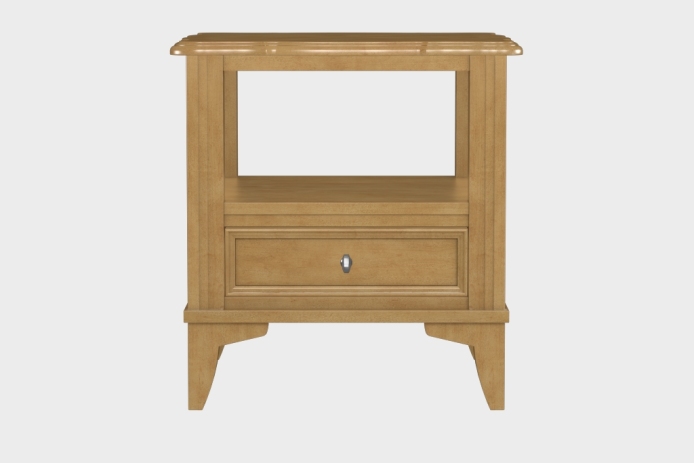 双层上隔板边几