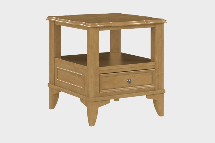 双层上隔板边几