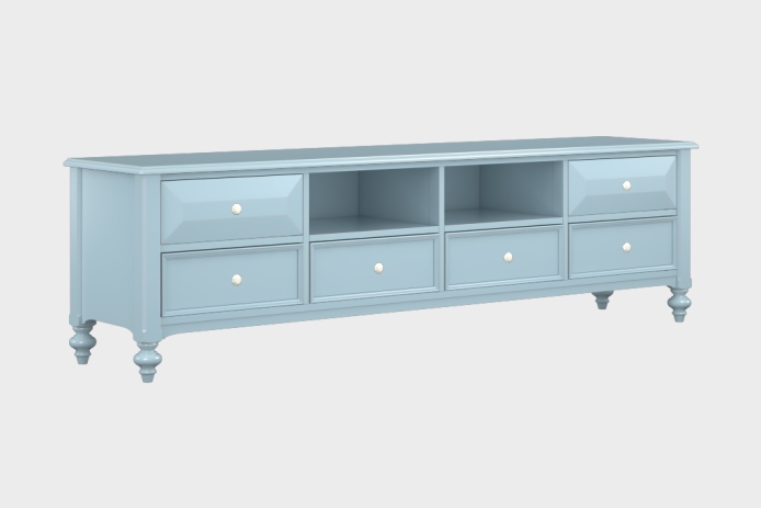 六抽双隔板电视柜