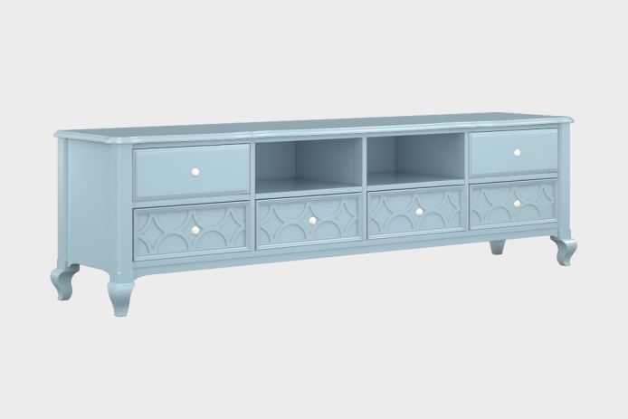 六抽双隔板电视柜