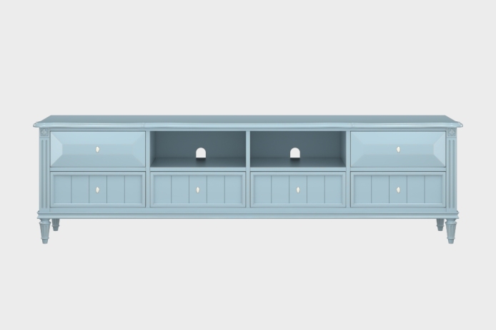 六抽双隔板电视柜