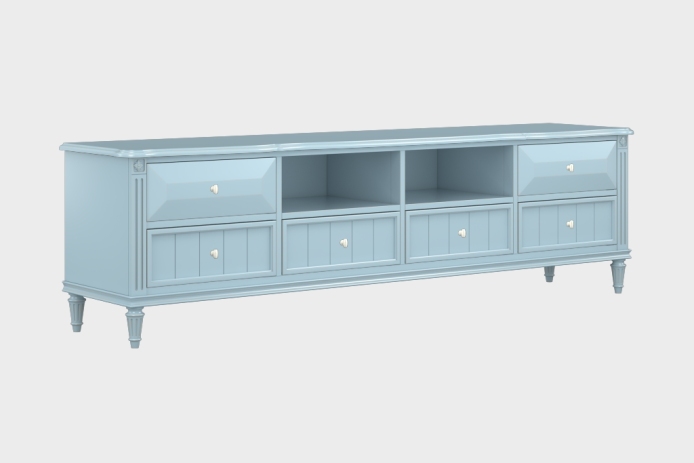 六抽双隔板电视柜