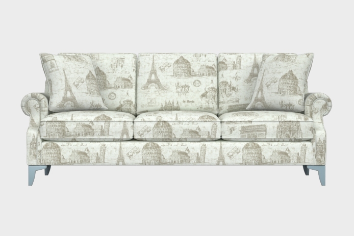 爵士款三人沙发