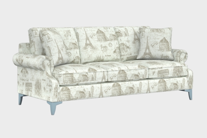 爵士款三人沙发