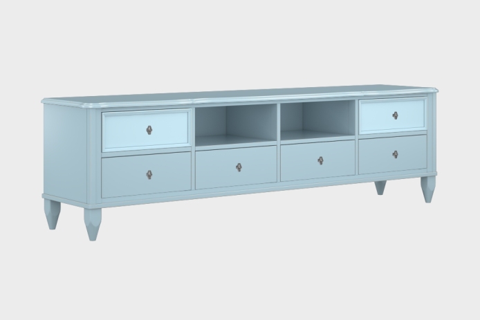 六抽双隔板电视柜