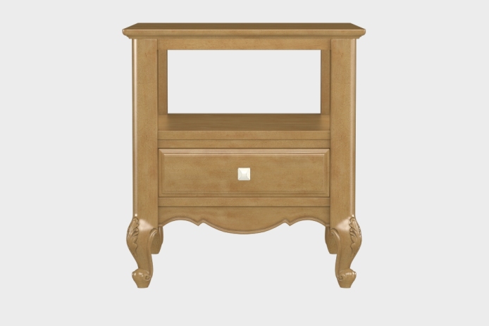 双层上隔板边几