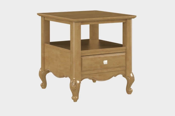 双层上隔板边几