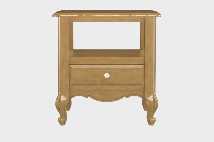 双层上隔板边几