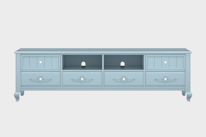 六抽双隔板电视柜