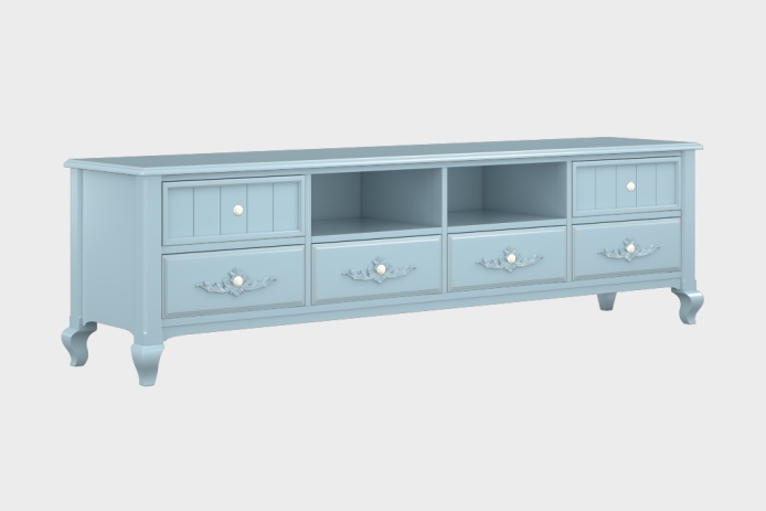 六抽双隔板电视柜