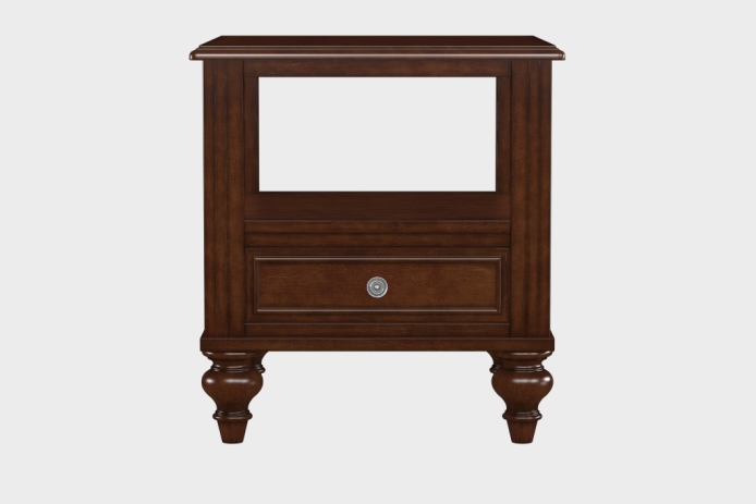 双层上隔板边几