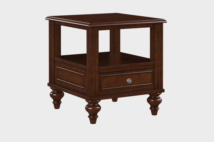 双层上隔板边几