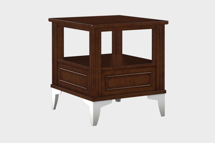 双层上隔板边几