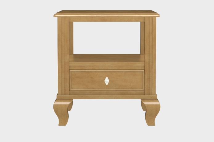 双层上隔板边几