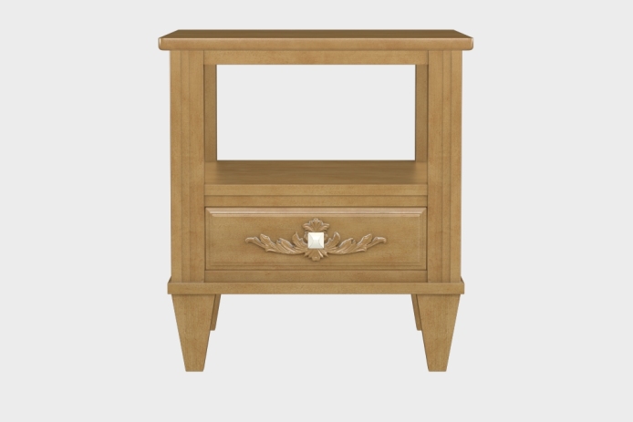 双层上隔板边几