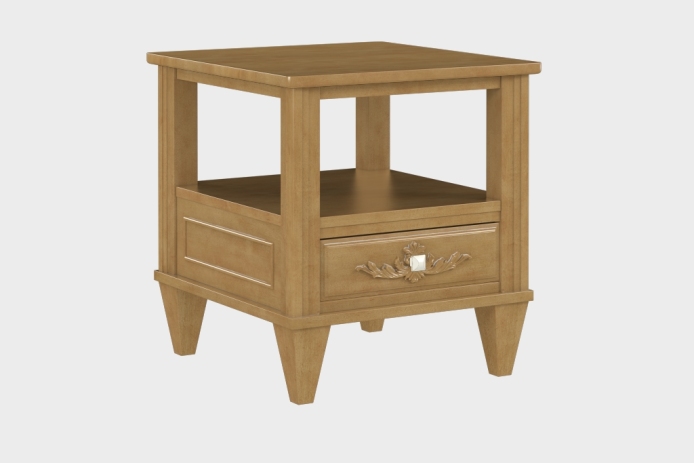 双层上隔板边几