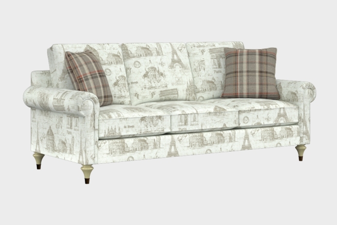 溪音款三人沙发