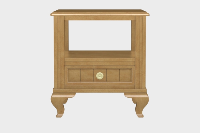 双层上隔板边几