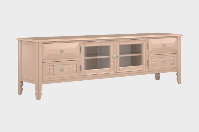 四抽双开门电视柜