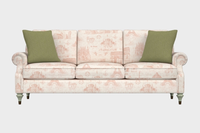 爵士款三人沙发