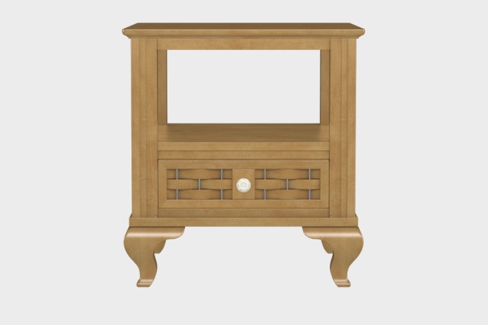 双层上隔板边几