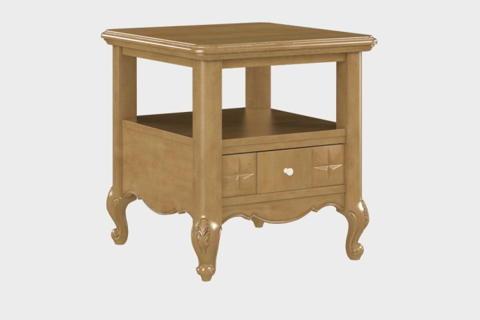 双层上隔板边几