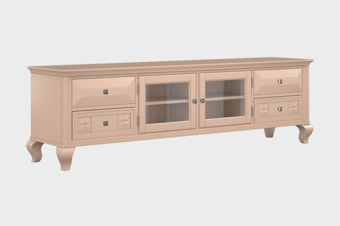 四抽双开门电视柜