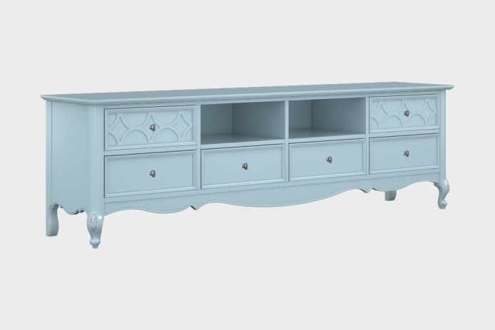 六抽双隔板电视柜