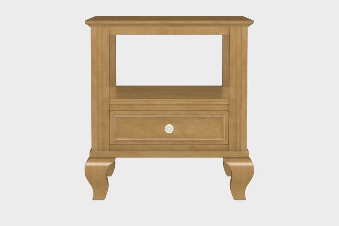 双层上隔板边几