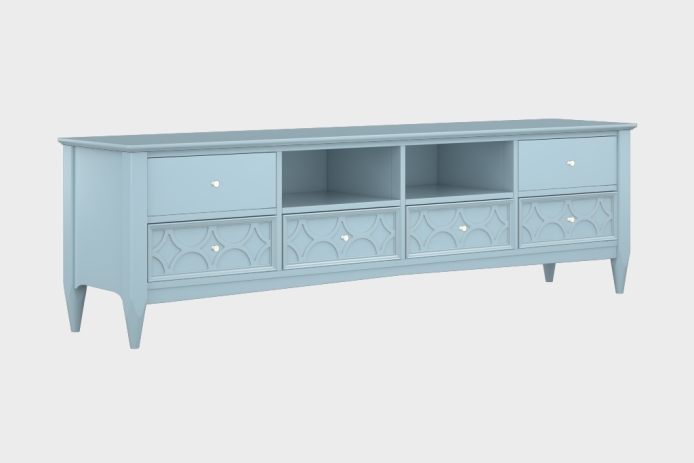 六抽双隔板电视柜