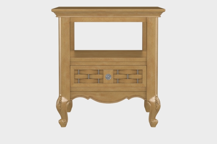 双层上隔板边几