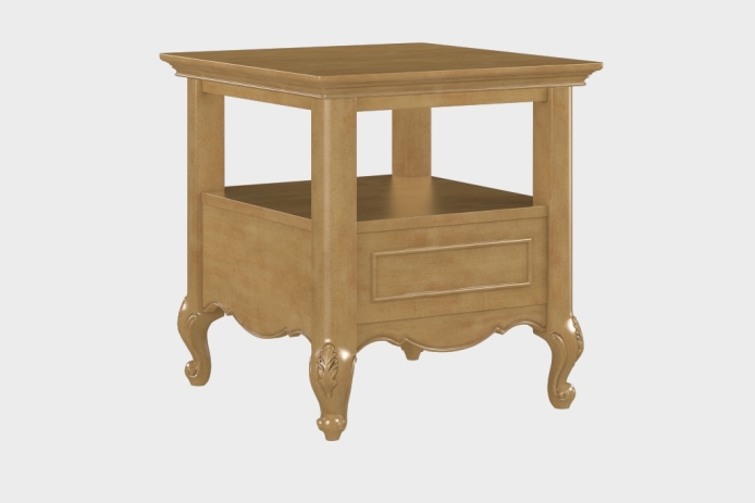 双层上隔板边几