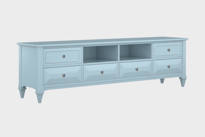 六抽双隔板电视柜