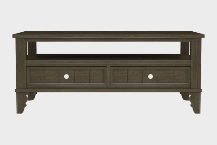 双抽上隔板茶几