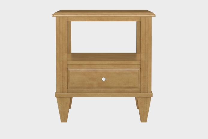 双层上隔板边几