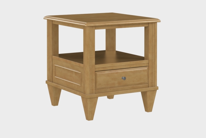 双层上隔板边几